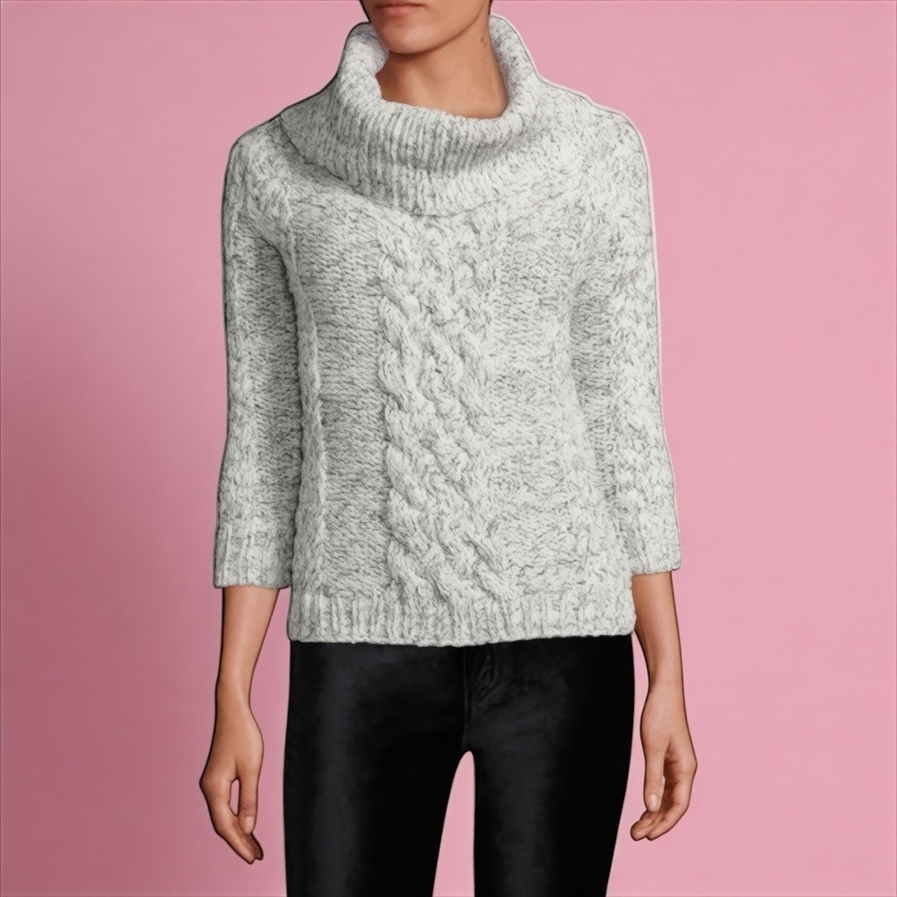 7 For All Mankind Women’s Wool Cowl Neck Italian Yarn Pullover Sweater Size Xs
